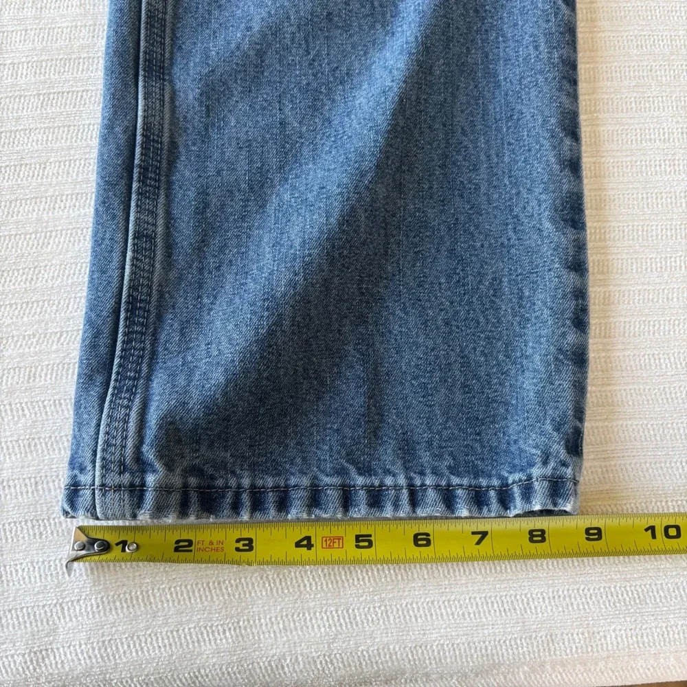 Wrangler Authentics Mens Carpenter Jeans Blue Denim Relaxed Fit 37x29 Utility